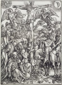 Çarmıhtaki İsa (Büyük Tutku) (gravür) by Albrecht Dürer