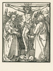 Meryem Ana ve Aziz Yuhanna ile Çarmıhtaki İsa by Albrecht Dürer or Duerer