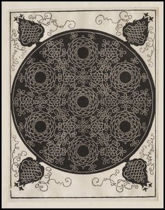 Dördüncü Düğüm, siyah merkezli 7 dairesel düğüm grubu, c.1506 by Albrecht Dürer