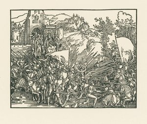 Holofernes Yahudilerle savaşıyor by Albrecht Dürer or Duerer