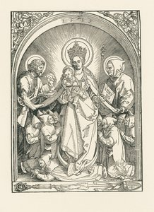 Kartus Rahipleri, Aziz Vaftizci Yahya ve Bruno ile Madonna by Albrecht Dürer or Duerer