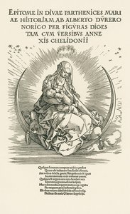Bakire Meryem ile Çocuk Zafer İçinde, c.1511 (gravür) by Albrecht Dürer or Duerer