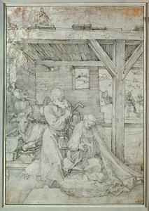 Doğuş (kalem ve mürekkep) by Albrecht Dürer or Duerer