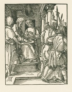 Pilatus ellerini yıkarken, c.1509 (gravür) by Albrecht Dürer or Duerer