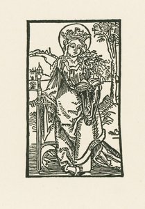 Aziz Catherine by Albrecht Dürer or Duerer