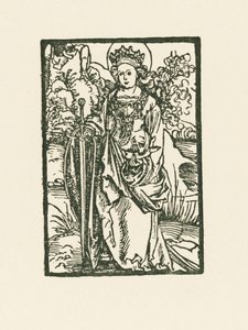 Aziz Catherine by Albrecht Dürer or Duerer