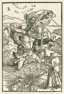 Aziz Christopher, c.1503-04 (gravür) by Albrecht Dürer or Duerer
