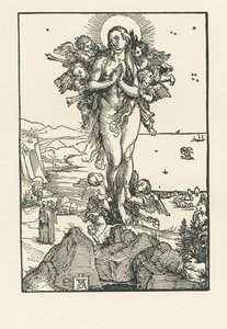 Aziz Mary Magdalen Vecd Halinde, c.1504-05 (gravür) by Albrecht Dürer or Duerer