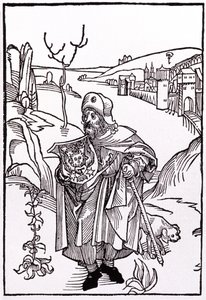 Santiago de Compostela. 1489 (gravür) by Albrecht Dürer