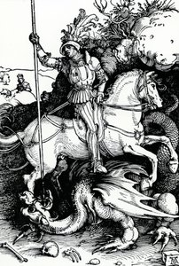 Aziz George ve Ejderha by Albrecht Dürer