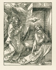 Müjde, c.1510 (gravür) by Albrecht Dürer or Duerer