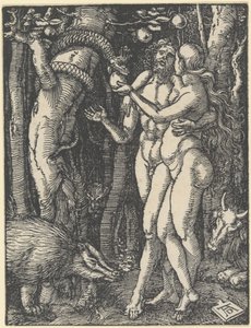 The Small Passion'dan The Fall of Man, 1510 dolayları (gravür) by Albrecht Dürer