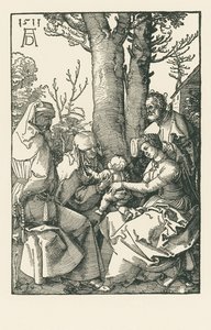 Bir Ağacın Altında Joachim ve Anna ile Kutsal Aile by Albrecht Dürer or Duerer