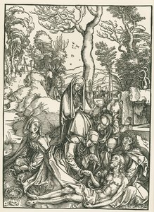 İsa İçin Ağıt, c.1498-99 (gravür) by Albrecht Dürer or Duerer