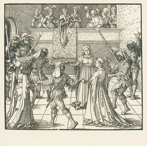 Maskeli Balo (gravür) by Albrecht Dürer or Duerer