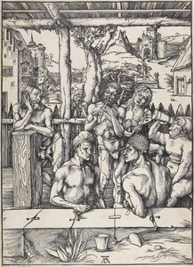 Erkekler Hamamı, c. 1496-1497 by Albrecht Dürer