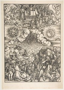 Kıyametten Beşinci ve Altıncı Mühürlerin Açılması by Albrecht Dürer