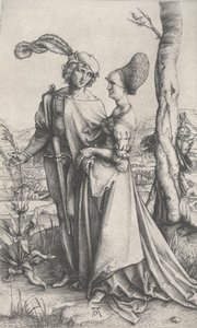The Promenade, c.1496-1497 (gravür) by Albrecht Dürer