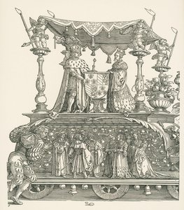 Küçük Zafer Arabası ya da Burgonya Evliliği by Albrecht Dürer or Duerer