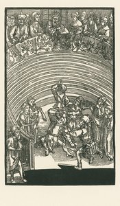 Tiyatro, c.1492-93 (gravür) by Albrecht Dürer or Duerer