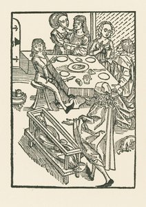 Dünyanın sevinçleri ve ölümün uyarısı by Albrecht Dürer or Duerer
