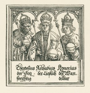 İmparator I. Maximilian için Zafer Takı by Albrecht Dürer or Duerer