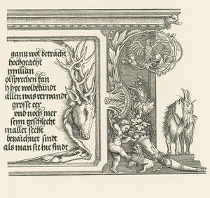 İmparator I. Maximilian için Zafer Takı by Albrecht Dürer or Duerer