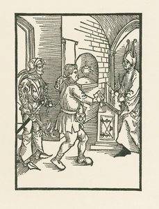 Yönlendirici ve yazıcıdan by Albrecht Dürer or Duerer