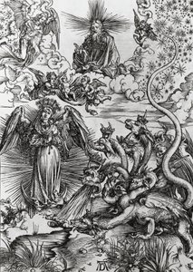 Kıyamet Kadını ve yedi başlı ejderha, Kıyamet by Albrecht Dürer