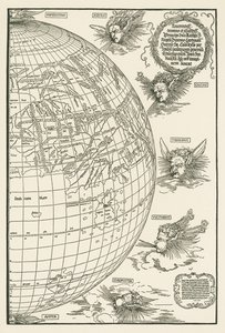 Johannes Stabius Dünya Haritası by Albrecht Dürer or Duerer