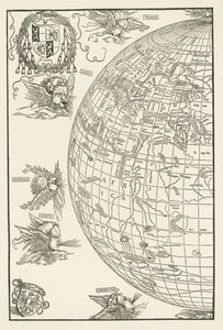 Johannes Stabius Dünya Haritası by Albrecht Dürer or Duerer