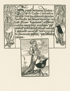 Arma tutan genç kadın by Albrecht Dürer or Duerer
