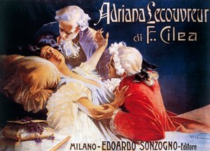 Adriana Lecouvreur operası afişi, Francesco Cilea (1866-1950)