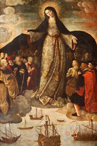 Virgen of los Mareantes sunağı (detay)