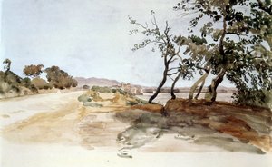 İtalyan kırsalı, suluboya, Alexander Ivanov (1806–1858), Rus ressam