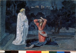 Zeytin Bahçesinde (veya Gethsemane Bahçesinde) İsa (Gethsemane Bahçesinde İsa). Alexander Andreyevich Ivanov