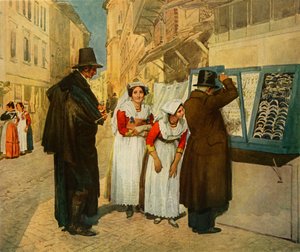 Damat Campagnuolo gelini için küpe seçiyor, 1838, 1965.