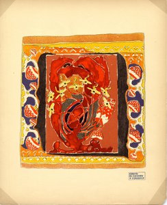 Halı Yayıncısı için Tasarım M. K. Tenisheva ve S. I. Mamontov, 1900