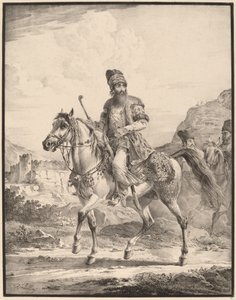 Atlı Bir Pers by Aleksandr Osipovich Orlovskii