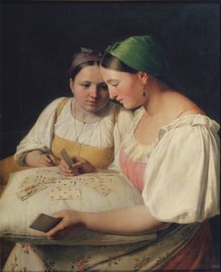 Falcılık, 1842 by Aleksei Gavrilovich Venetsianov