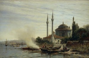 Haliç. Konstantinopolis, 1864 by Aleksei Petrovich Bogolyubov