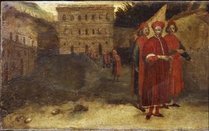 Luca Pitti İtalyan bankacı, sarayının önünde (Palazzo Pitti) by Alessandro Allori