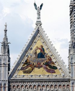 Siena Katedrali (Cattedrale di Santa Maria Assunta). 1215-1263. Detay: Meryem