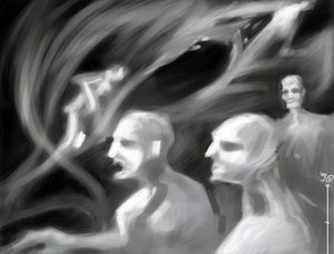 Fantastik Yaratıklar: Alessandro Lonati'nin çizimi olan bir spektrum grubu by Alessandro Lonati