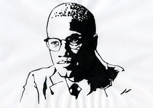 Malcolm X (1925-1965) Afrikalı-Amerikalı Aktivist by Alessandro Lonati