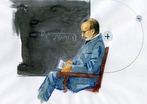 Max Planck, Alman fizikçi (Alman fizikçi Max Planck'ın portresi (1868-1947)) by Alessandro Lonati