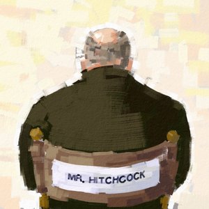 Yönetmen Alfred Hitchcock'un Portresi, 2023 (çizim) by Alessandro Lonati