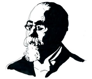 Cesare Lombroso'nun Portresi (1835-1909) İtalyan Kriminoloji Okulu'nun kurucusu (Cesare Lombroso'nun Portresi İtalyan kriminolog ve doktor, İtalyan Pozitivist Kriminoloji Okulu'nun kurucusu) by Alessandro Lonati