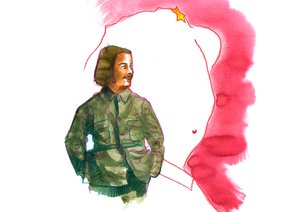 Jiang Qing'in Portresi (1914-1991) Mao Zedong'un Karısı (Jiang Qing'in Madam Mao Olarak Portresi) by Alessandro Lonati