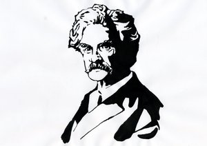 Mark Twain'in Portresi (1835-1910) by Alessandro Lonati